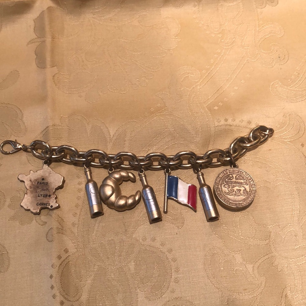 Vintage French charm bracelet